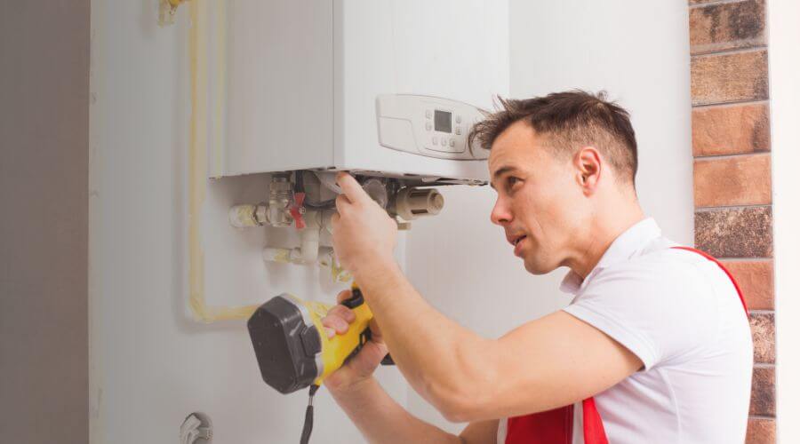 Local tankless water heater installation in Danville, VA
